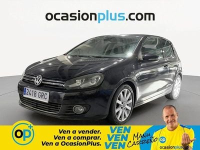Usado VW Golf VI Sportline 105 CV (77 kW) 2009 Negro Utilitario