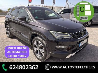 Usado Seat Ateca 4Drive 190 CV (139 kW) 2016 Negro SUV
