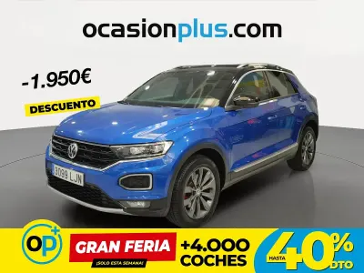 Usado VW T-Roc Sportline 150 CV (110 kW) 2020 Azul SUV