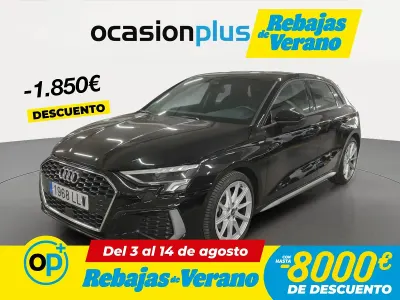 Usado Audi A3 S-Line 110 CV (80 kW) 2020 Negro Berlina