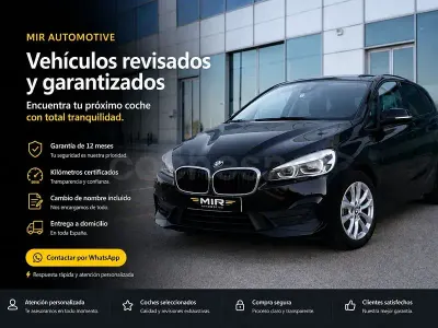 Usado BMW 225 Active Tourer iPerformance 220 CV (161 kW) 2021 Negro Monovolumen