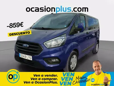 Usado Ford Transit Custom Trend 130 CV (95 kW) 2022 Azul Familiar