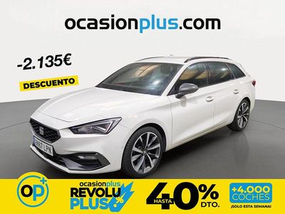 Usado Seat Leon FR 150 CV (110 kW) 2021 Blanco Familiar