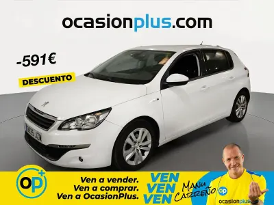 Usado Peugeot 308 Style 110 CV (80 kW) 2017 Blanco Berlina