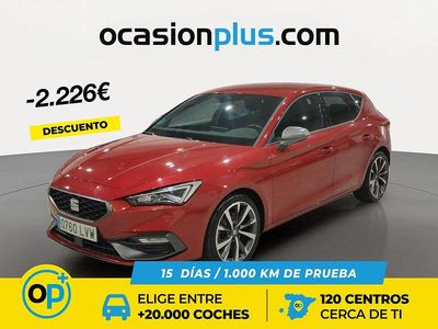 Usado Seat Leon FR 150 CV (110 kW) 2022 Rojo Berlina