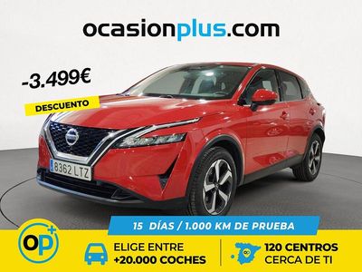 Rojo Usado 2021 Nissan Qashqai N-Connecta SUV | 20.890 € (Precio justo)