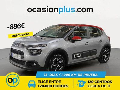 Gris Usado 2022 Citroën C3 Feel | 9750 € (Precio justo)