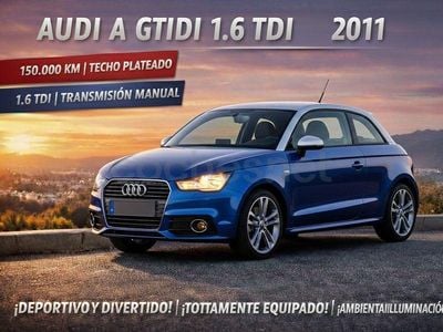 Usado Audi A1 Ambition 105 CV (77 kW) 2011 Azul Berlina