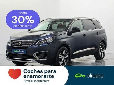 Usado Peugeot 5008 Allure 130 CV (95 kW) 2019 Azul Monovolumen