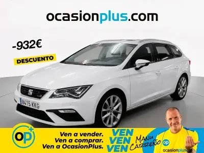 Usado Seat Leon FR 125 CV (91 kW) 2018 Blanco Familiar