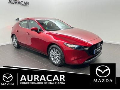 Rojo Usado 2025 Mazda 3 Prime-Line Berlina | 25.300 € (Precio justo)