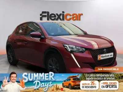 Usado Peugeot e-208 Allure 100 kW (136 CV) 2020 Rojo Utilitario