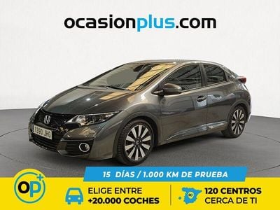Usado Honda Civic Elegance 100 CV (73 kW) 2015 Gris Utilitario