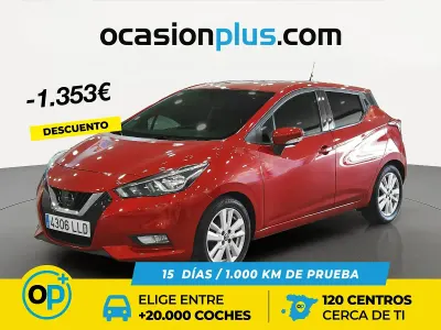 Brugt Nissan Micra Acenta 100 HK (73 kW) 2020 Rød Hatchback