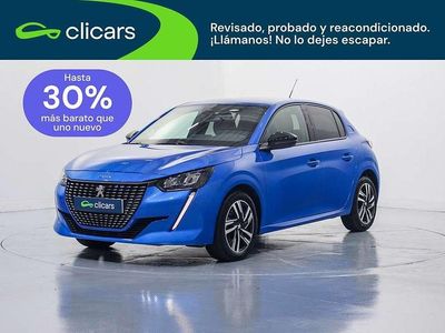 Usado Peugeot 208 Allure 102 CV (75 kW) 2022 Azul Utilitario