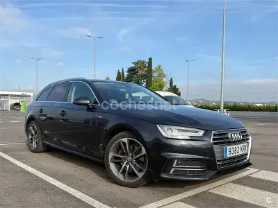 Usado Audi A4 S-Line 150 CV (110 kW) 2018 Azul Familiar