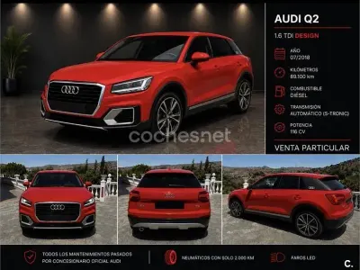 Usado Audi Q2 Sport 116 CV (85 kW) 2018 Rojo SUV