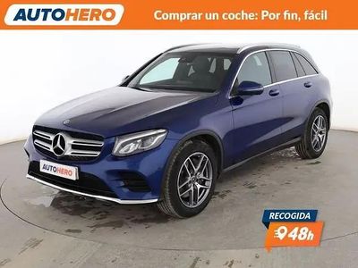 Usado Mercedes GLC220 AMG line 170 HP (125 kW) 2018 Azul