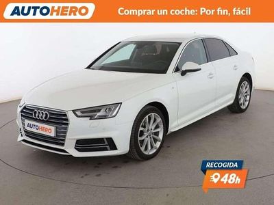 Usado Audi A4 S-Line 150 CV (110 kW) 2018 Blanco Berlina
