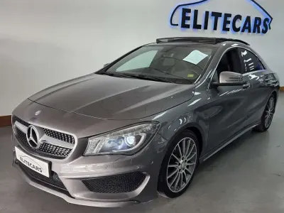 Usado Mercedes CLA200 AMG line 136 CV (100 kW) 2015 Gris Coupe