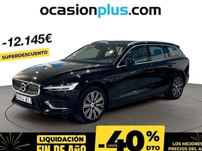Negro Usado 2021 Volvo V60 Inscription Familiar | 28.628 € (Buen precio)
