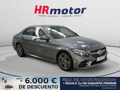 Gris Usado 2020 Mercedes C200 AMG line Berlina | 28.990 € (Precio justo)