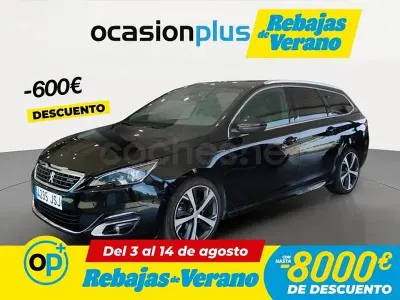 Usado Peugeot 308 SW GT-line 150 CV (110 kW) 2016 Negro Familiar