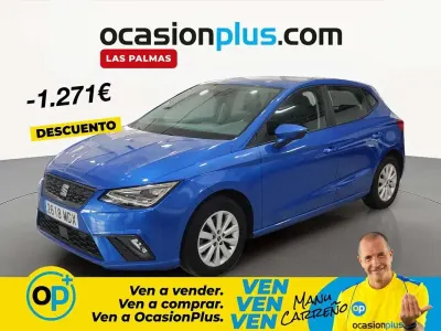 Usado Seat Ibiza Style 110 CV (80 kW) 2023 Azul Utilitario