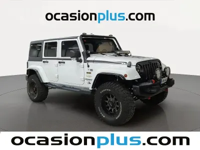 Usado Jeep Wrangler Unlimited Sahara 200 CV (147 kW) 2014 Blanco SUV