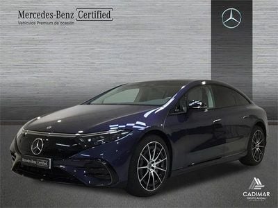 Usado Mercedes EQS450+ Edition 264 kW (360 CV) 2024 Azul sodalita Berlina