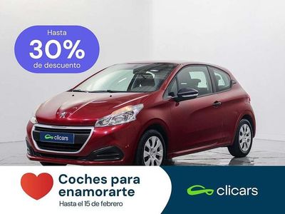 Usado Peugeot 208 Access 82 CV (60 kW) 2016 Rojo Utilitario
