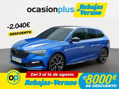 Usado Skoda Scala Monte Carlo 150 CV (110 kW) 2021 Azul Utilitario
