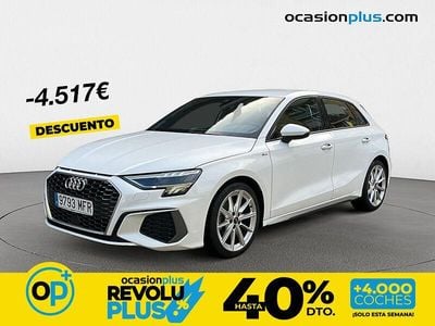 Usado Audi A3 S-Line 150 CV (110 kW) 2023 Blanco Berlina