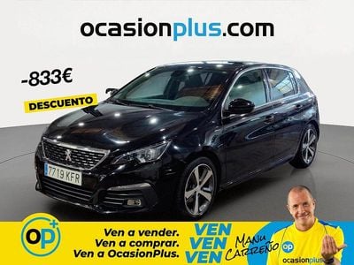 Usado Peugeot 308 GT-line 130 CV (95 kW) 2017 Negro