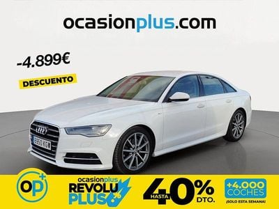 Usado Audi A6 S-Line 190 CV (139 kW) 2018 Blanco Berlina