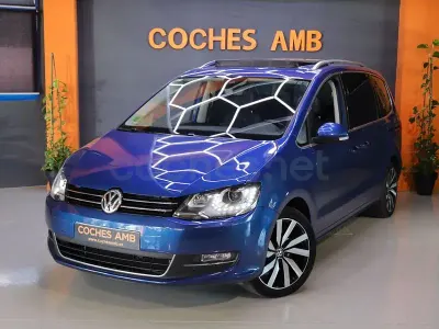 Usado VW Sharan Sportline 184 CV (135 kW) 2018 Azul Monovolumen