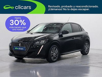 Usado Peugeot 208 Active 100 CV (73 kW) 2022 Negro Utilitario