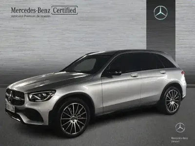 Usado Mercedes GLC220 AMG line 194 CV (142 kW) 2022 Plata hightech SUV