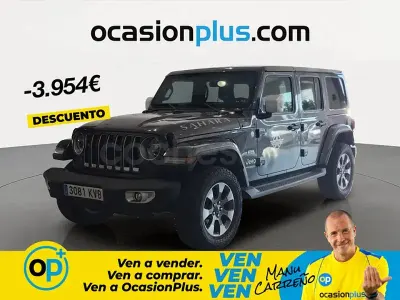 Usado Jeep Wrangler Unlimited Sahara 270 CV (198 kW) 2019 Negro SUV