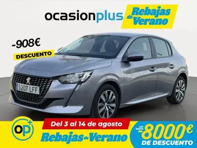 Usado Peugeot 208 Active 100 CV (73 kW) 2020 Gris Utilitario