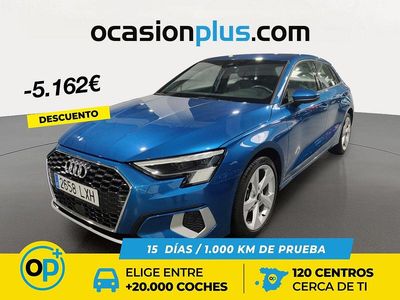 Azul Usado 2022 Audi A3 Advanced Plus Berlina | 25.990 € (Precio justo)