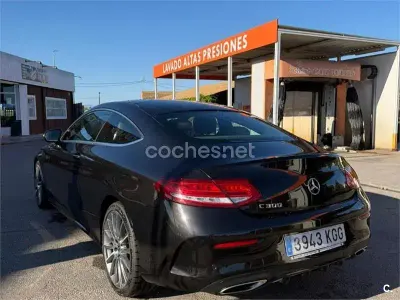 Usado Mercedes C300 AMG line 245 CV (180 kW) 2017 Negro Coupe