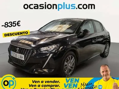Usado Peugeot 208 Active 102 CV (75 kW) 2021 Negro Utilitario