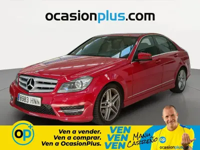 Usado Mercedes C220 Avantgarde 170 CV (125 kW) 2013 Rojo Berlina