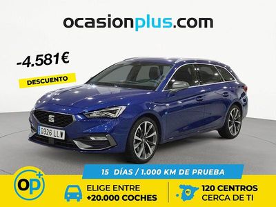 Usado Seat Leon FR 150 CV (110 kW) 2020 Azul Familiar