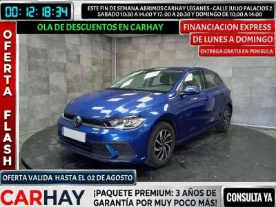 Usado VW Polo Life 95 CV (69 kW) 2022 Azul Utilitario