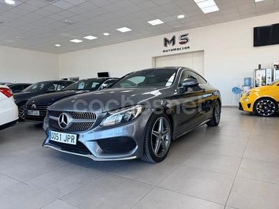 Usado Mercedes C220 AMG line 170 CV (125 kW) 2016 Gris / plata Coupe