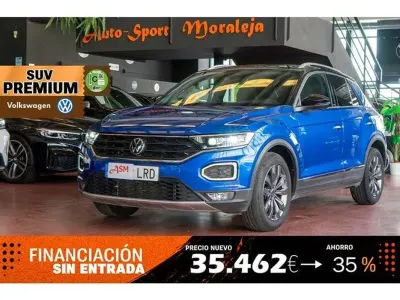Usado VW T-Roc Sport 150 CV (110 kW) 2021 Azul SUV