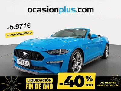 Azul Usado 2022 Ford Mustang GT Convertible Descapotable | 46.990 € (Precio justo)