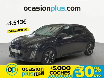 Usado Peugeot 208 Allure 100 CV (73 kW) 2025 Negro Utilitario